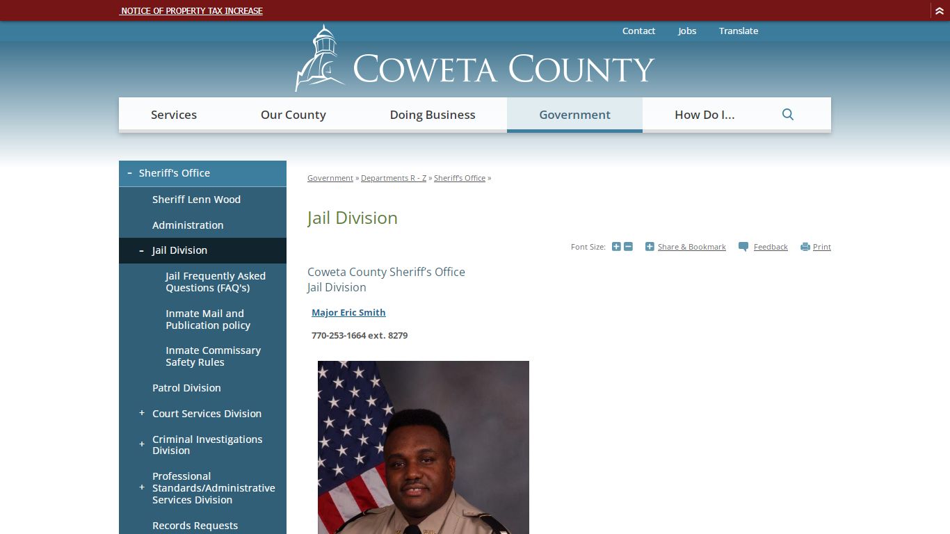 Jail Division | Coweta County, GA Website